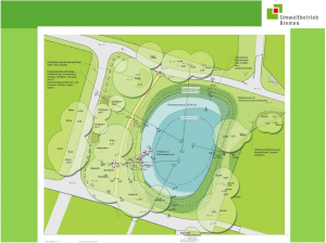 Skizze der Umgestaltung des Geteteichs - Umweltbetriebe Bremen